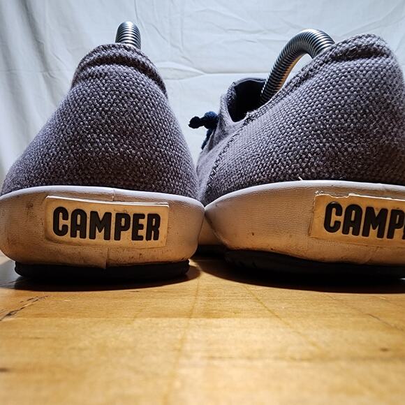 CAMPER Peu Rambla men\'s sneakers sz 40/7 US Charcoal Natural Cotton
